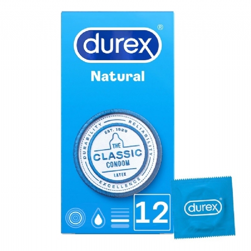 DUREX NATURAL PLUS - PRESERVATIVOS (12 U)