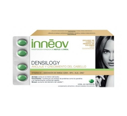 Inneov densilogy - anclaje y crecimiento del cabello (44 g 60 caps)