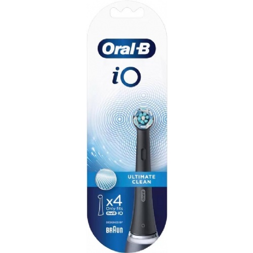 Cepillo dental electrico recambio - oral-b io ultimate clean (4 cabezales color negro pack)