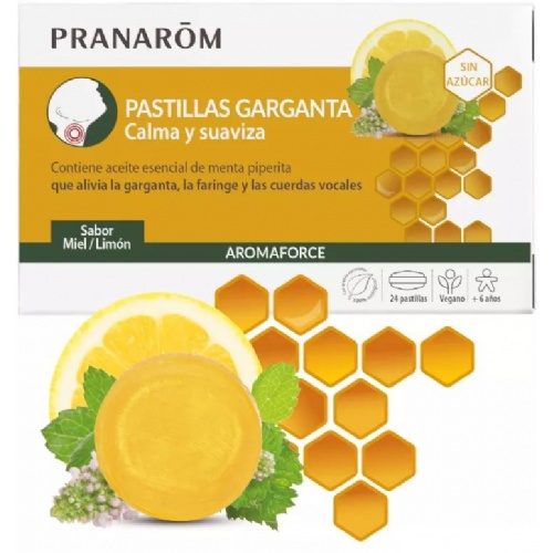 Pranarom pastillas miel y limon