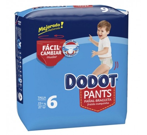 Pañal inf dodot pants talla 6 +15 kg