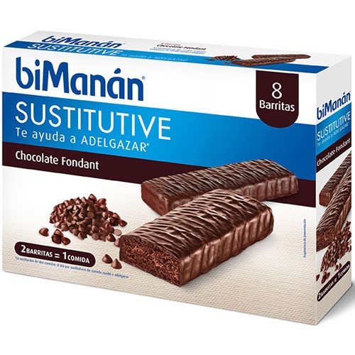 Bimanan sustitutivo  10 barritas 31 g sabor chocolate fondant