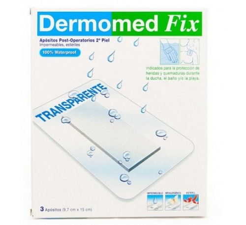 DERMOMED FIX SEGUNDA PIEL - APOSITO ESTERIL (10 CM X 7.5 CM 4 U)