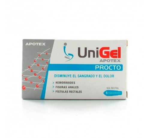Unigel procto supositorios (5 u)