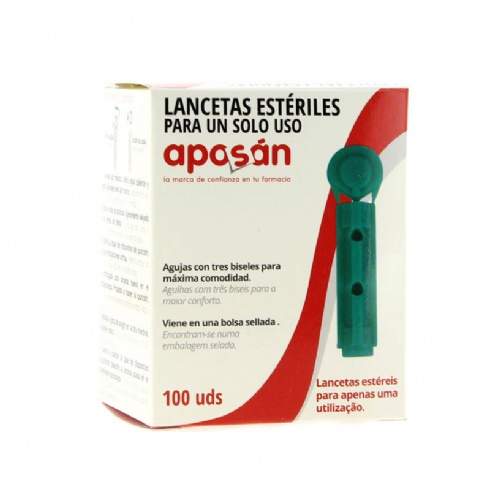 Lancetas glucometro aposan