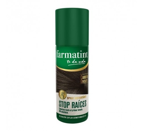 Farmatint stop raices (spray 75 ml castaño oscuro)