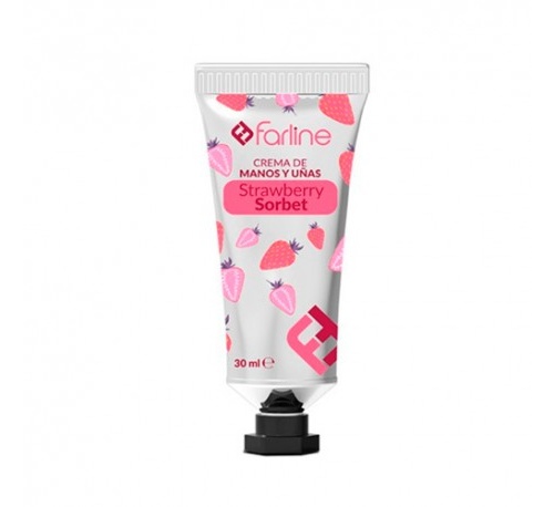 Farline crema de manos y uñas strawberry sorbet (30 ml)