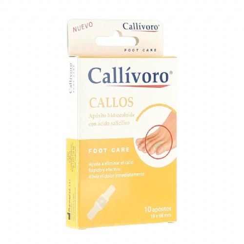 Callivoro callos aposito hidrocoloide (10 unidades 68 mm x 19 mm)