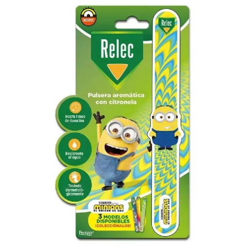 Relec pulsera aromatica 1 unidad minion estampado amarillo