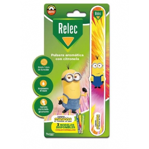 Relec pulsera aromatica 1 unidad minion estampado rosa