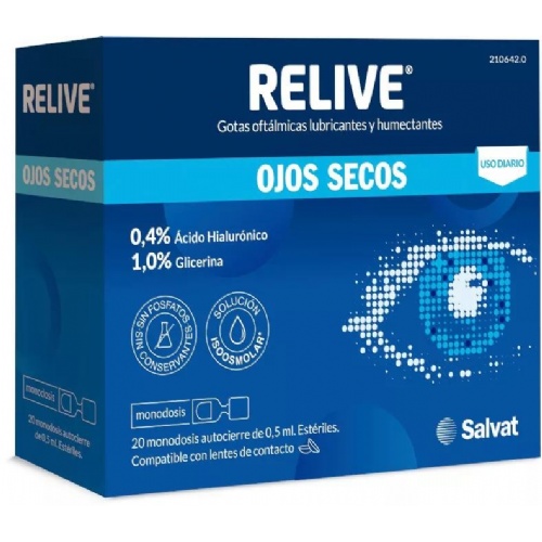 Relive ojos secos 20 vial