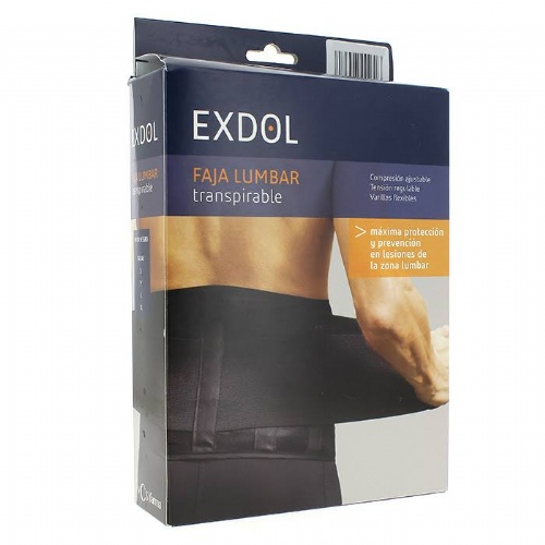 Faja lumbar - nosa elastic (1 unidad talla xl color negro)
