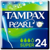 Tampax pearl tampon 100%algodon (super 24 u)