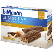 Bimanan sustitutivo  10 barritas 31 g sabor toffee caramelo