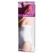 Faja lumboabdominal cerrada - farmalastic (1 unidad talla pequeña color blanco)