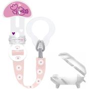 Broche para chupete y cubierta de proteccion - mam clip it! & cover (1 unidad color rosa)