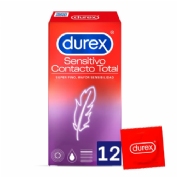 DUREX SENSITIVO CONTACTO TOTAL - PRESERVATIVOS (12 U)