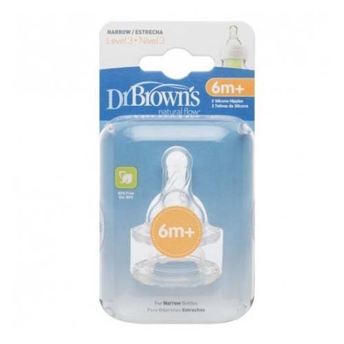 TETINA SILICONA - DR BROWN´S NATURAL FLOW STANDARD (+ 6 MESES N3 3 U)