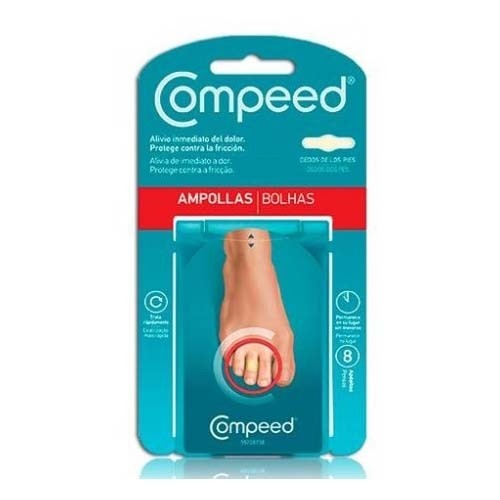 Compeed ampollas - hidrocoloide (dedos pies 8 unidades)