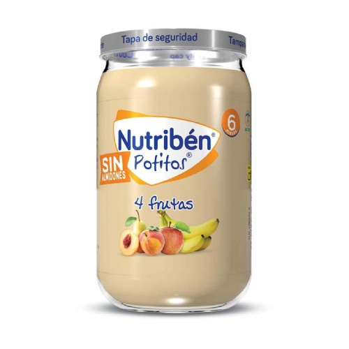 Nutriben potitos 4 frutas (1 envase 235 g)