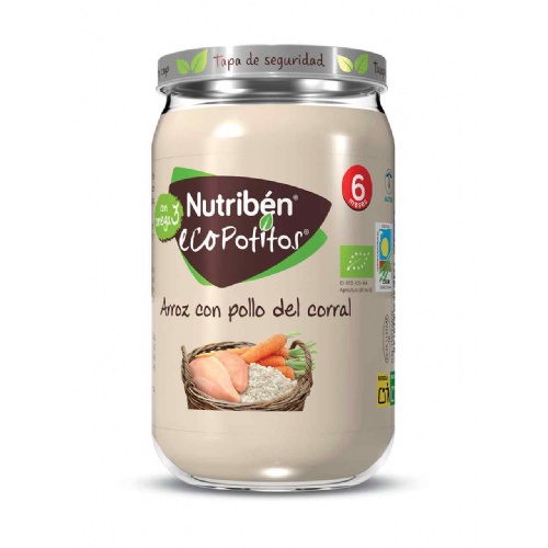 Nutriben ecopotitos pollo del corral con arroz (235 g)
