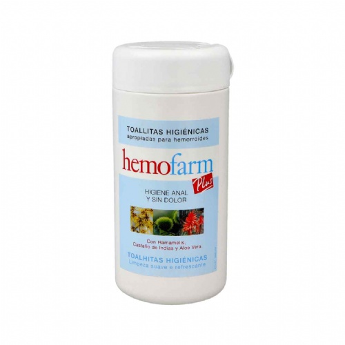 HEMOFARM PLUS TOALLITAS (BOTE 60 TOALLITAS)