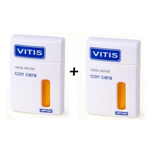 Vitis seda dental con cera (50 m 2 unidades duplo)