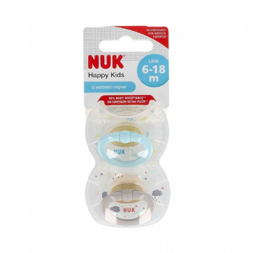 CHUPETE LATEX - NUKETE (DIA SURTIDO T-2 2 U)