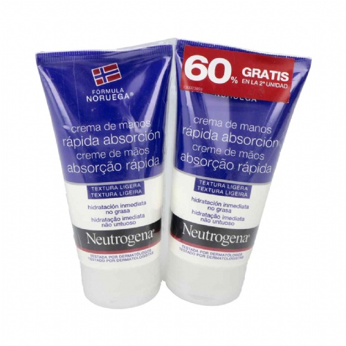 NEUTROGENA CREMA DE MANOS RAPIDA ABSORCION (75 ML 2 UNIDADES)