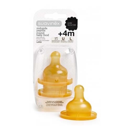 TETINA LATEX BOCA ANCHA - SUAVINEX (PAPILLA  2 U)