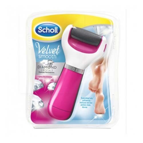 Scholl velvet smooth - lima electronica con recambio exfoliante (rosa)