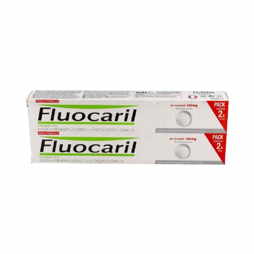 Fluocaril bifluore 145 mg blanqueante (2 x 75 ml)