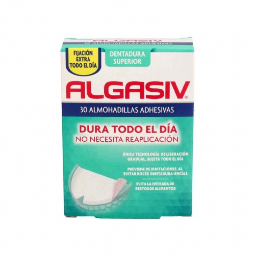 Algasiv - almohadillas adhesivas protesis (30 u superior)