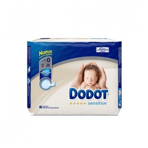 Pañal infantil - dodot protection plus sensitive (talla 0 prematuro 1.5-2.5 kg 24 unidades)