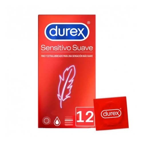 DUREX SENSITIVO SUAVE - PRESERVATIVOS (12 U)