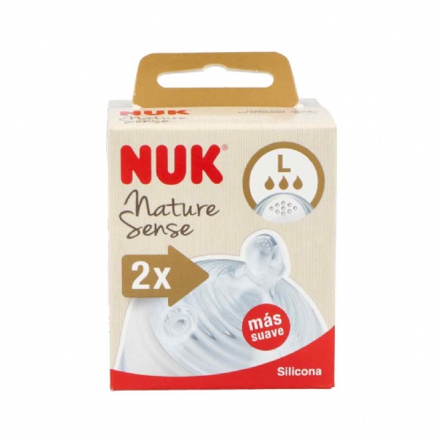Tetina silicona anticolico - nuk nature sense (2 l 2 tetinas)