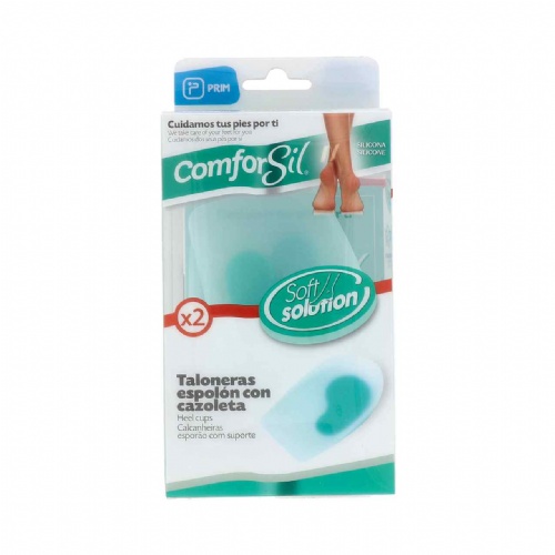 Taloneras espolon con cazoleta - comforsil silicona (2 unidades talla m cc212m)