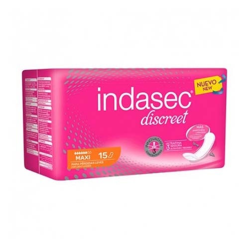 INDASEC MAXI COMPRESA PERDIDAS LEVES (15 ABSORB)