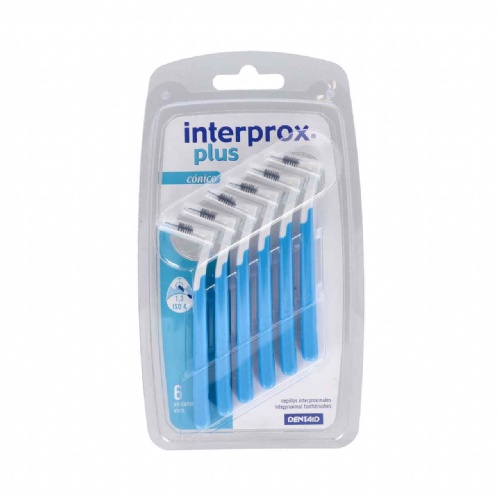 CEPILLO ESPACIO INTERPROXIMAL - INTERPROX PLUS (CONICO 6 U)