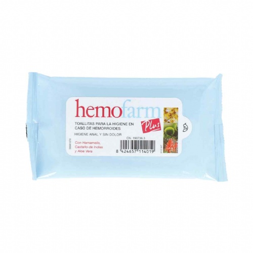 HEMOFARM PLUS TOALLITAS (SOBRE 20 TOALLITAS)