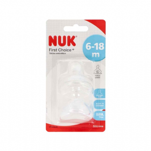 TETINA SILICONA ANTICOLICO - NUK FIRST CHOICE (T-2 L)