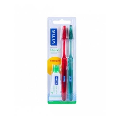 Cepillo dental adulto - vitis (suave duplo)