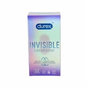 Durex invisible extra fino extra lubricado - preservativos (12 u)