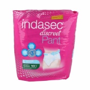 INDASEC PANT SUPER ABSORB INC ORINA DIA ANAT (T- L 10 ABSORB)