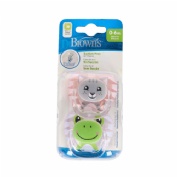 Chupete silicona - dr brown´s prevent classic animal faces (0 - 6 meses 1 unidad niña)