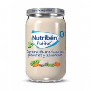 Nutriben suprema de merluza con guisantes zanahorias (potito 235 g)