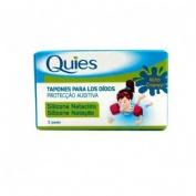 TAPONES OIDOS SILICONA - QUIES AGUA (NATACION NIÑOS 6 U)