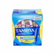 Tampax compak pearl tampon 100%algodon (regular 18 u)