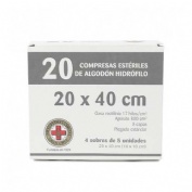GASA ESTERIL ALGODON HIDROFILO COMPRESAS - GRAN CRUZ (SOBRE 5 U  20 U)